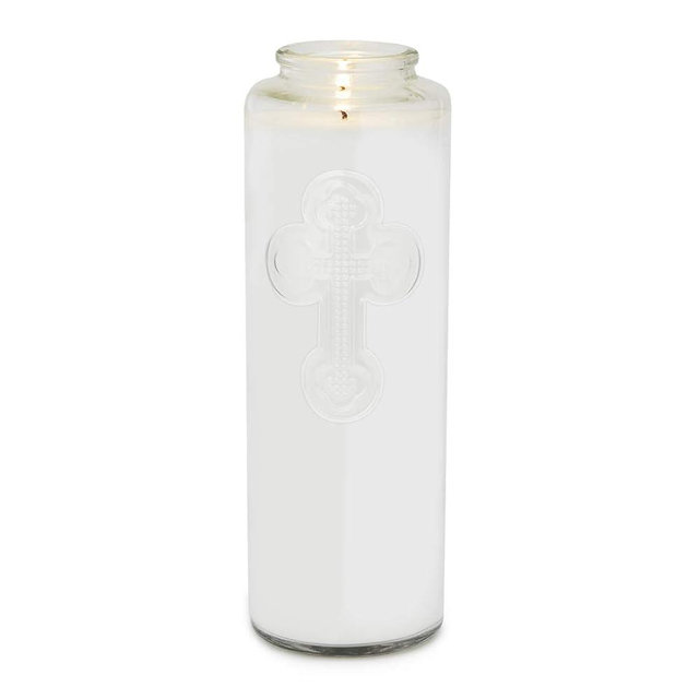 Root Candles Prayer Candles Clear Glass Devotional 7-Day Prayer Candle, 1-Count, 1-Count, Meditation