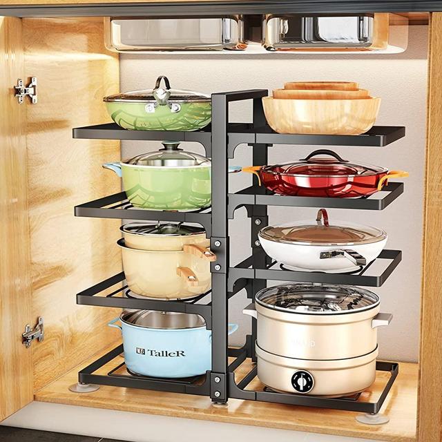 PXRAcK Under Sink Organizers and Storage, 2-Tier Sliding Under