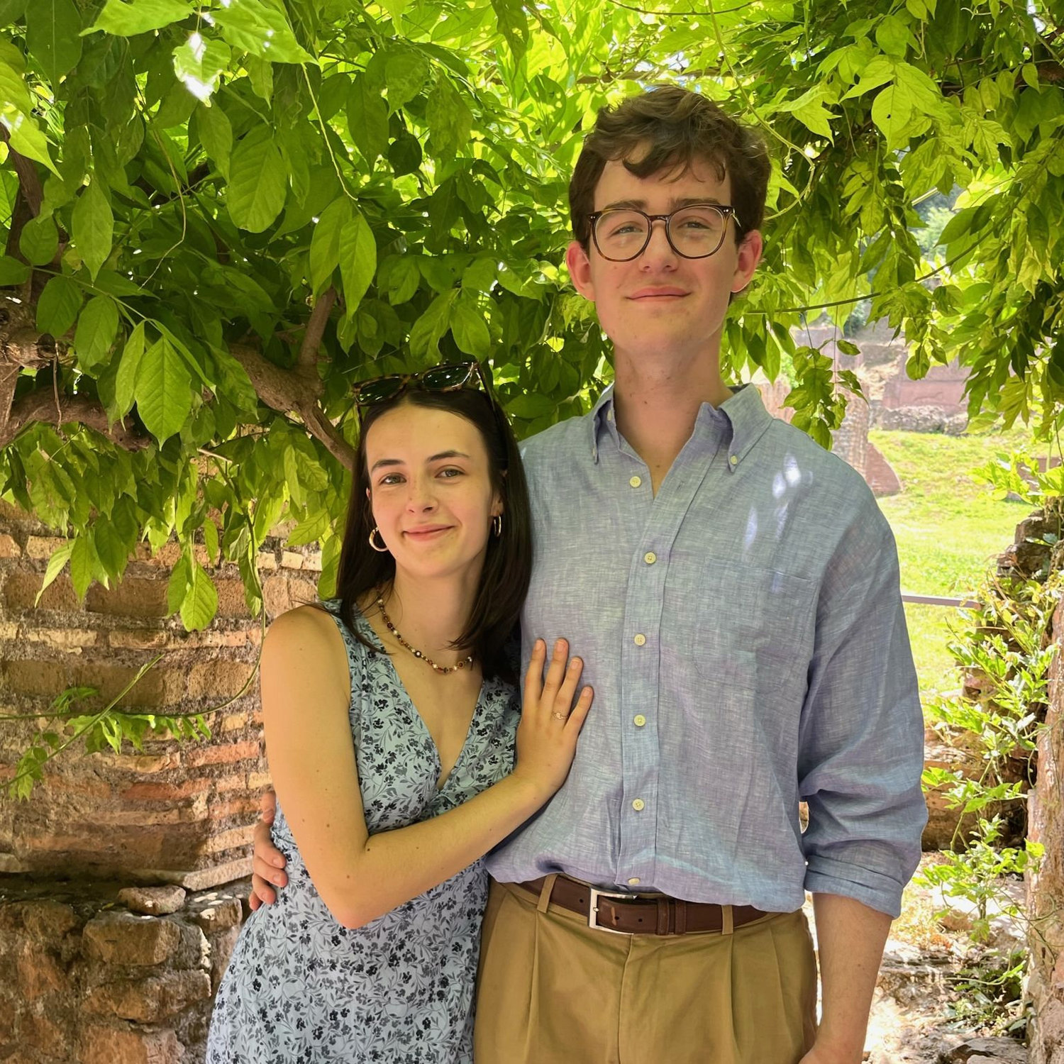 On vacation in Rome, 2024. We both study Classics at university and share a love of antiquity!
