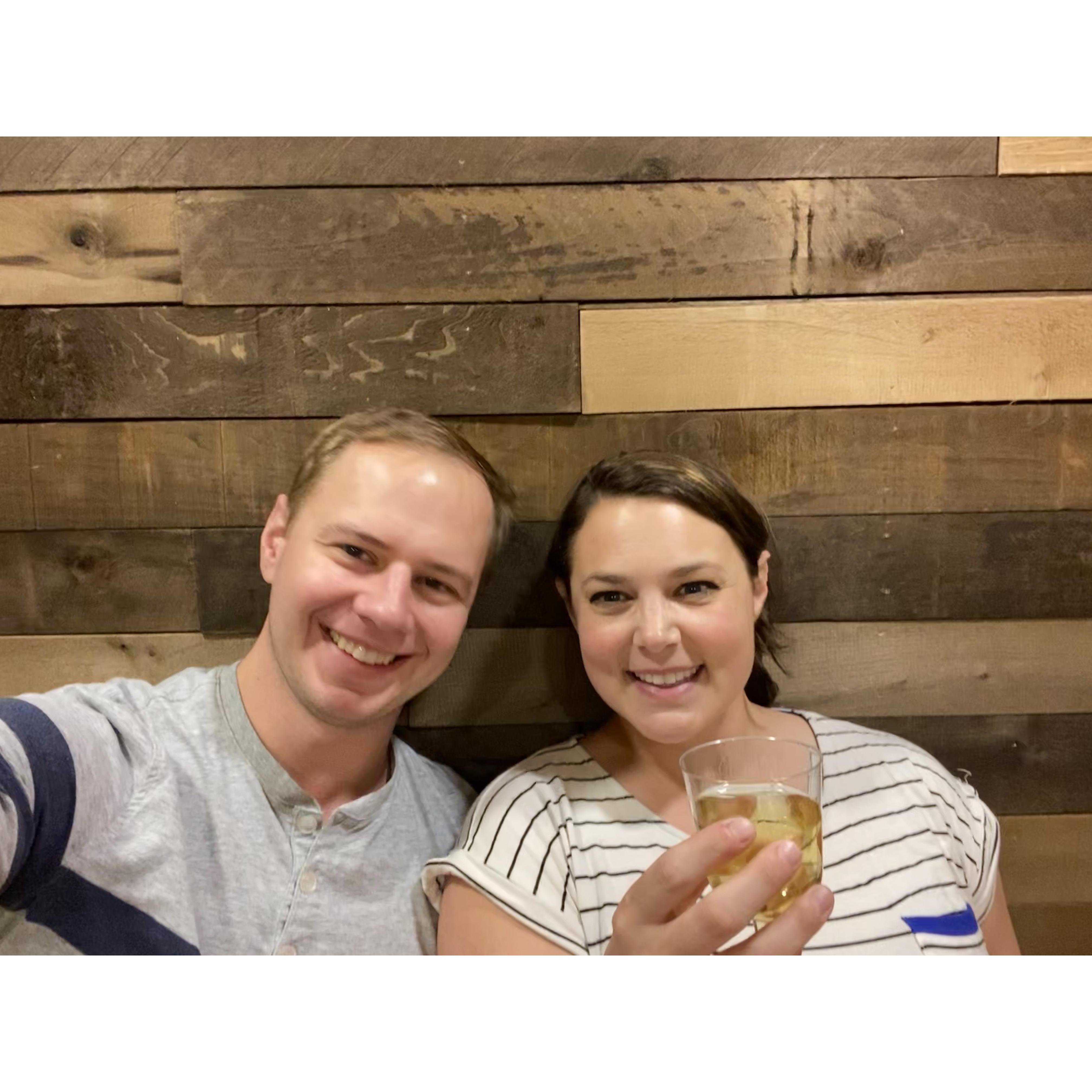 First night in our new home! On an air mattress with no other furniture.