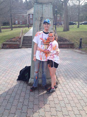 First hot dog day weekend, where we participated in a color run/walk - Spring 2014