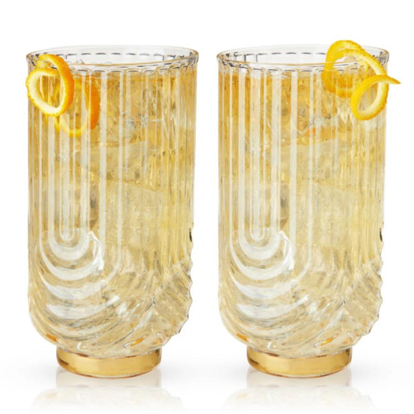 Gatsby Highball Glasses Set of 2