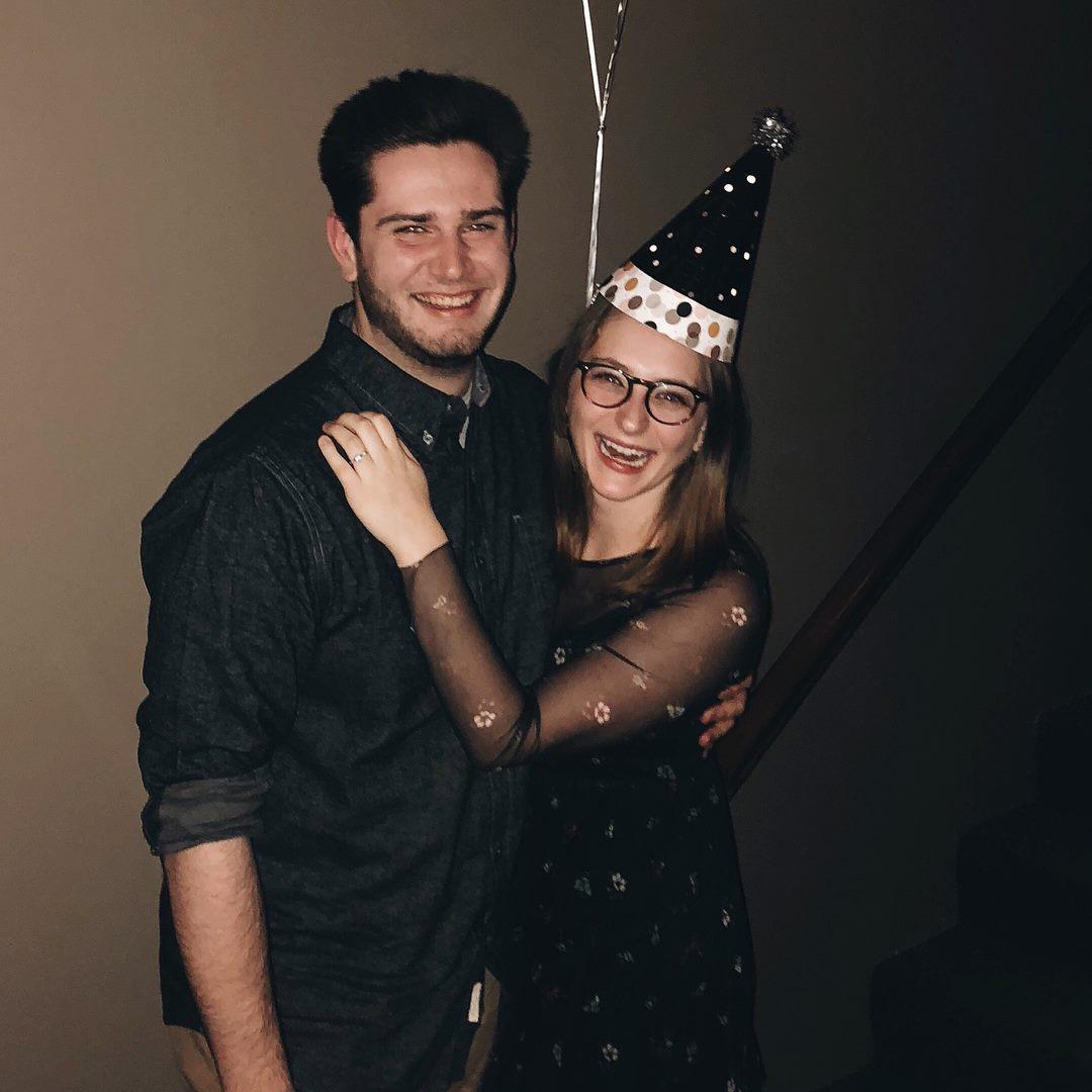 Celebrating the new year with friends, New Year's Eve 2017