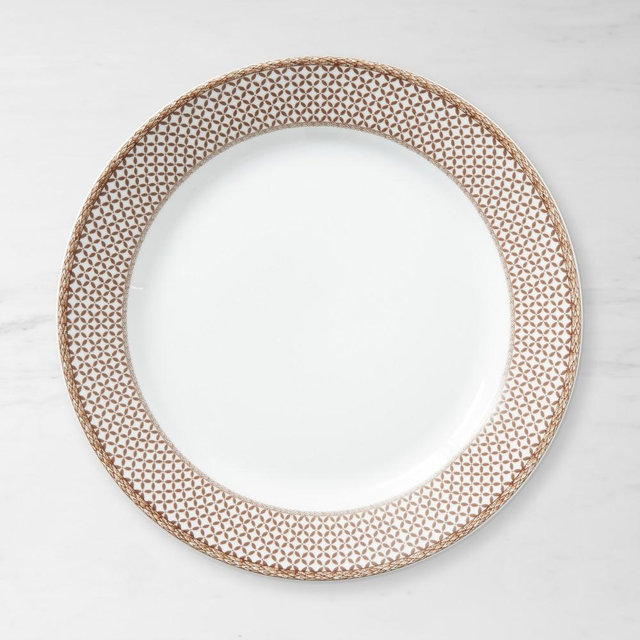 Plymouth Gate Rim Dinner Plates, Set of 4