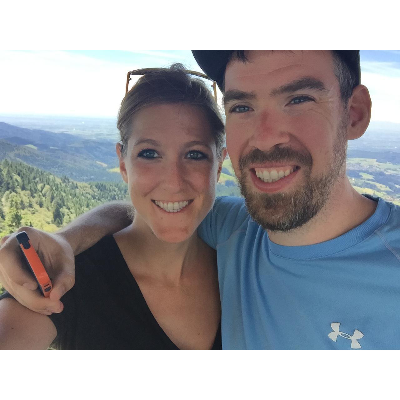We took a funicular up to the top of a mountain in German, and ate "sausage salad". Ask Johnny for details...