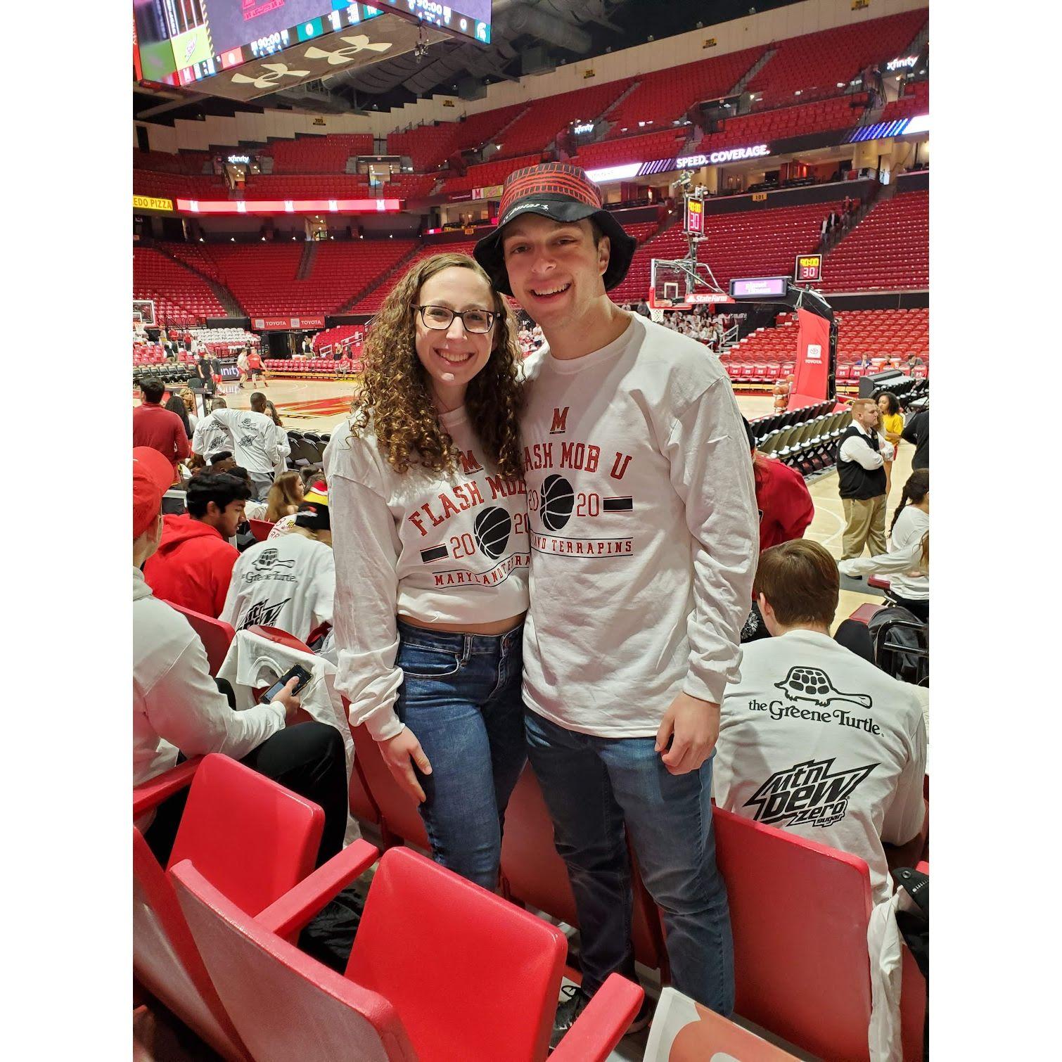 basketball game (pre-covid 2020)