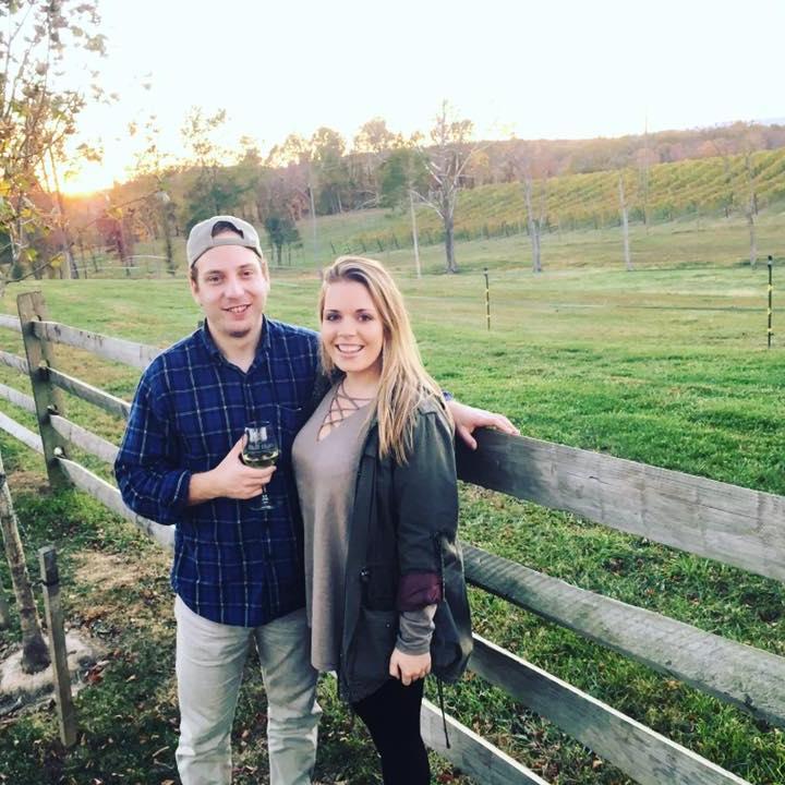 Visiting our first winery together in Virginia!