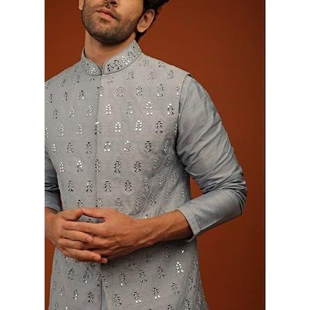 kurta and pant set with Jacket fit for sangeet night