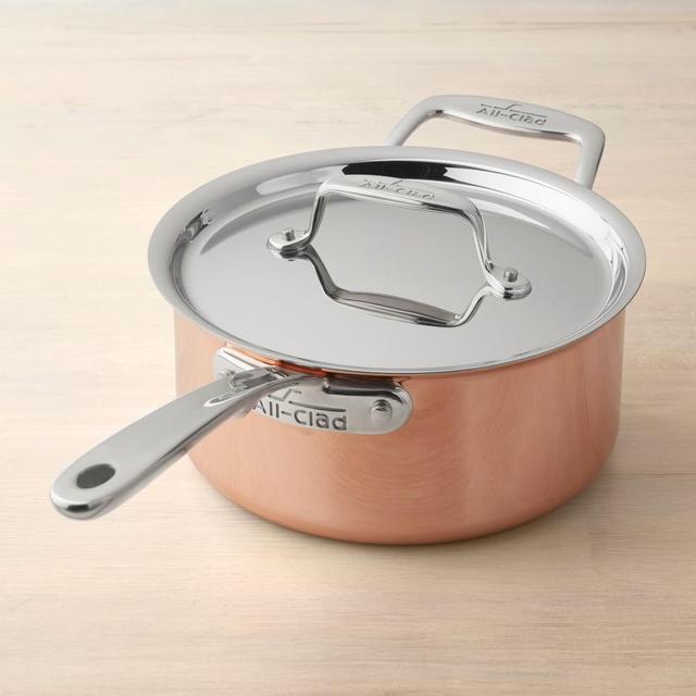 All-Clad C4 Copper Saucepan, 3-Qt.