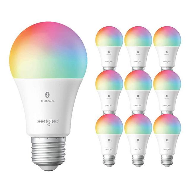 Sengled Smart Light Bulbs, Color Changing Alexa Light Bulb Bluetooth Mesh, Smart Bulbs That Work with Alexa Only, Dimmable LED Bulb A19 E26 Multicolor, High CRI, High Brightness, 9W 800LM, 10 Pack