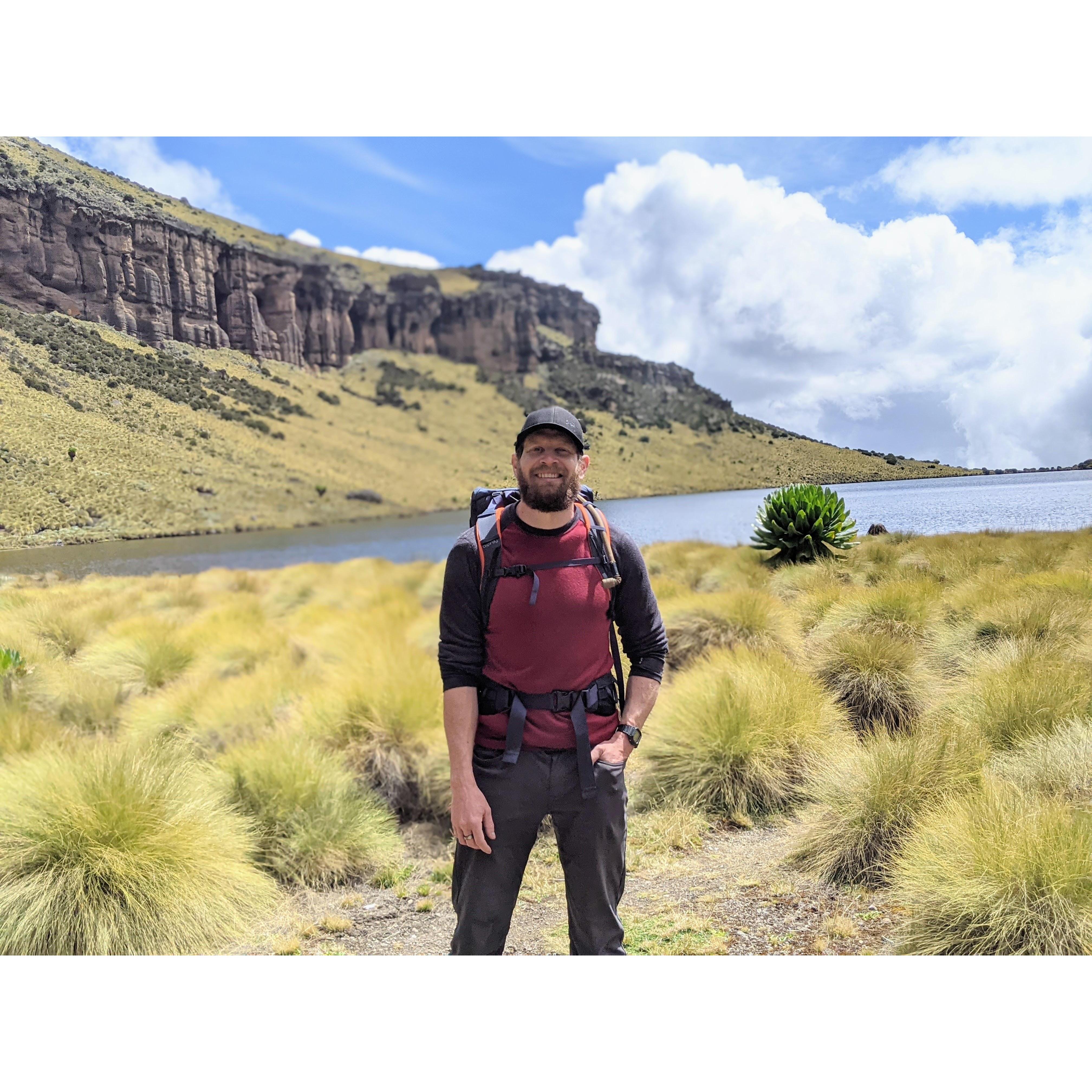 Mt. Kenya! February 2021.
“In this lake there are only trout. And. One helicopter.” - Our guide, also a William