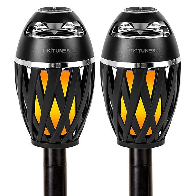 TikiTunes Bluetooth Speaker 2-Pack Bundle with Pole & Ground Stake 2-Pack