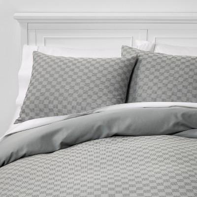 Check Woven Duvet & Sham Set Gray - Project 62™ + Nate Berkus™