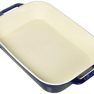 Staub 40508-594 Ceramics Rectangular Baking Dish, 13x9-inch, Dark Blue