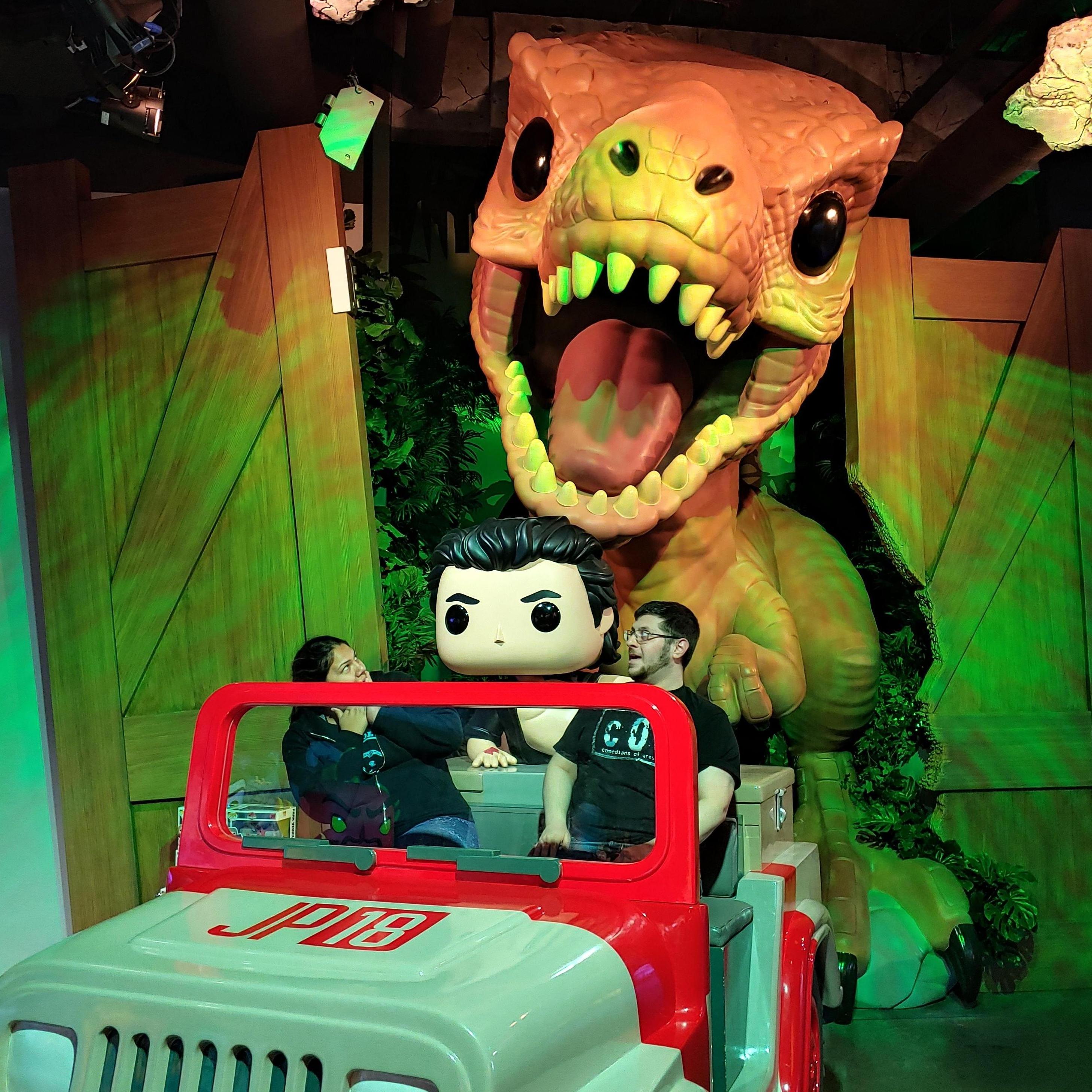 At the Jurassic Park photo op in the Funko HQ in Hollywood!