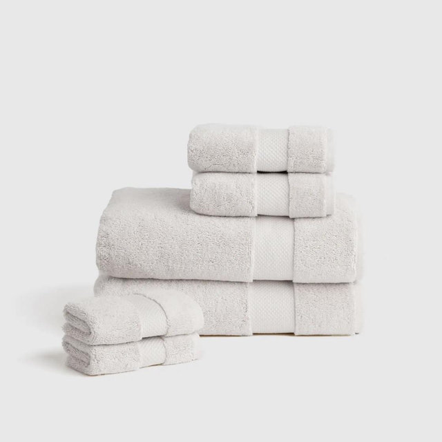 Turkish Ultra Luxe Plush Bath Towel Bundle in Silver