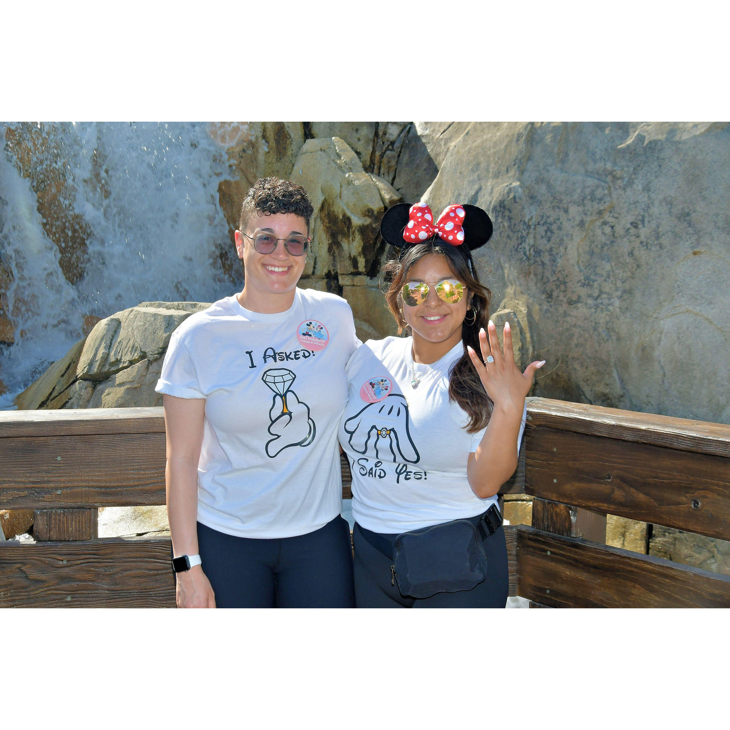 Flew to Disney 3 days after proposal