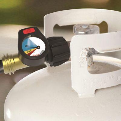 Just Grillin' Lighted Propane Tank Gauge in Black