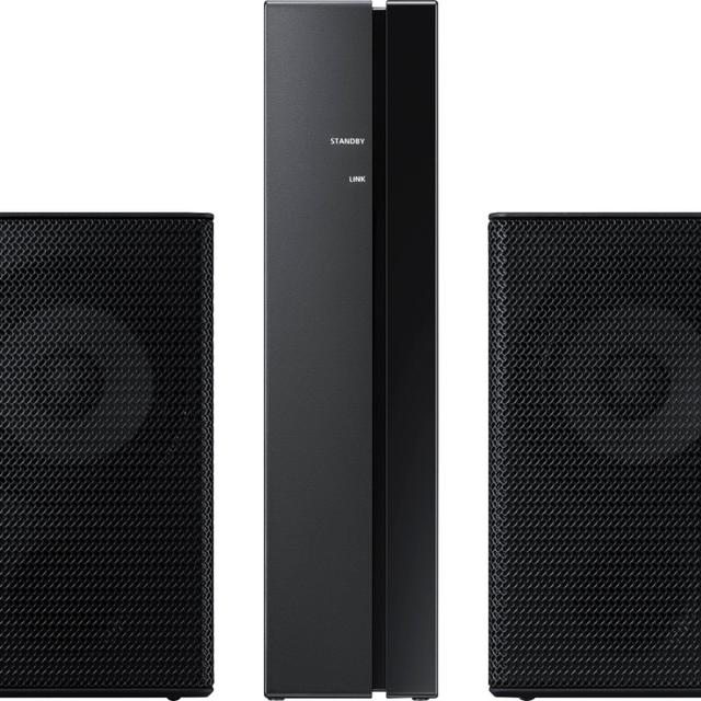 Samsung - 2.0-Channel Wireless Rear Speaker Kit with Surround Sound - Black