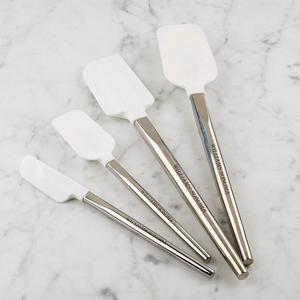 Stainless-Steel Ultimate Silicone Spatula Set, White