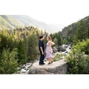 More scenic mountain shots, also us!
