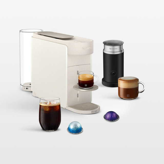Nespresso ® by De'Longhi ® White Vertuo UP Espresso Machine Bundle