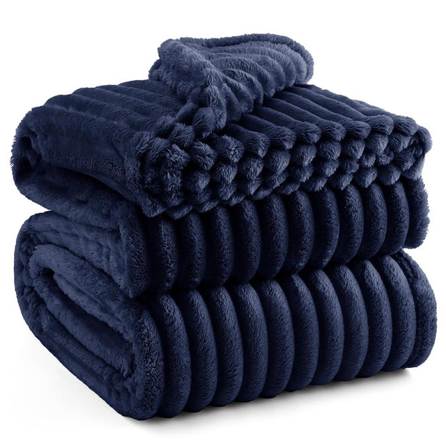 Bedsure Blue Full Blanket for Bed - GentleSoft Cozy Soft Blankets for Women, Cute Large Throws for Girls, 84x90 Inches