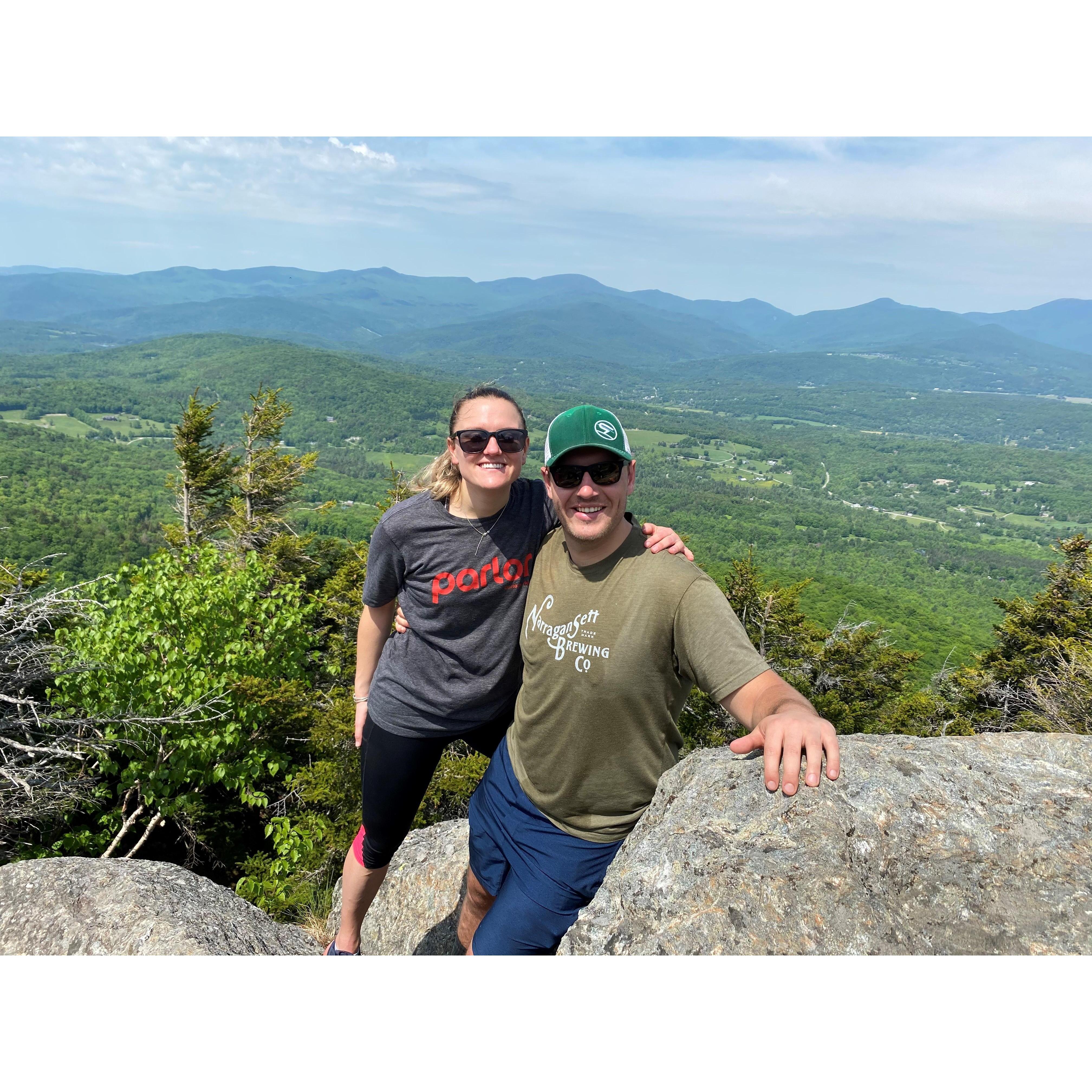 Hiking in Stowe, VT