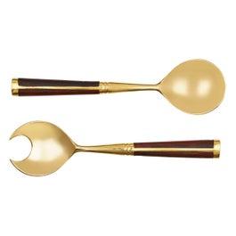 Brass & Wood Servers