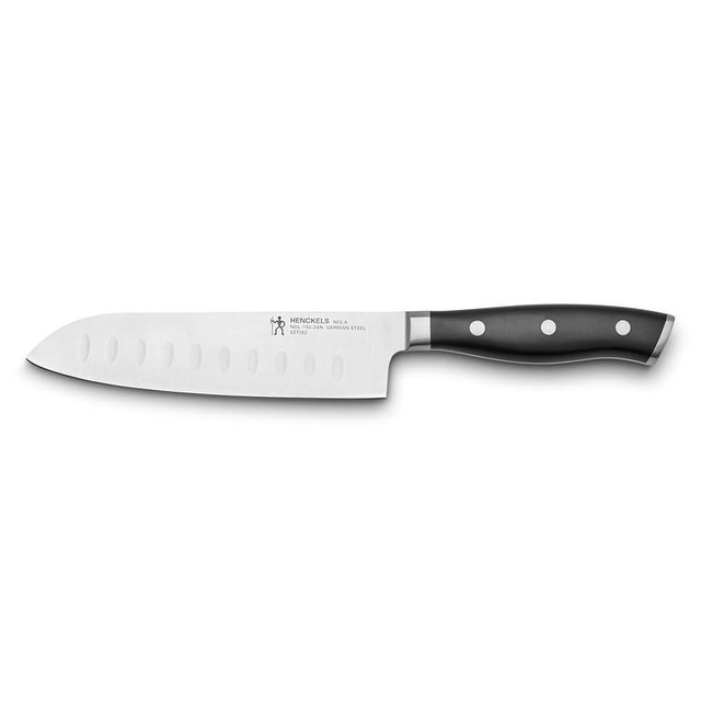 HENCKELS x EMERIL Lagasse The Nola Collection Razor-Sharp German 5.5-inch Hollow Edge Santoku Knife, Made in Company-Owned German Factory with Special Formula Steel perfected for almost 300 Years