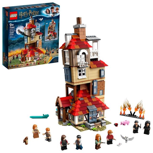 LEGO Harry Potter Attack on the Burrow Weasley’s Family Dollhouse Building Toy for Kids 75980