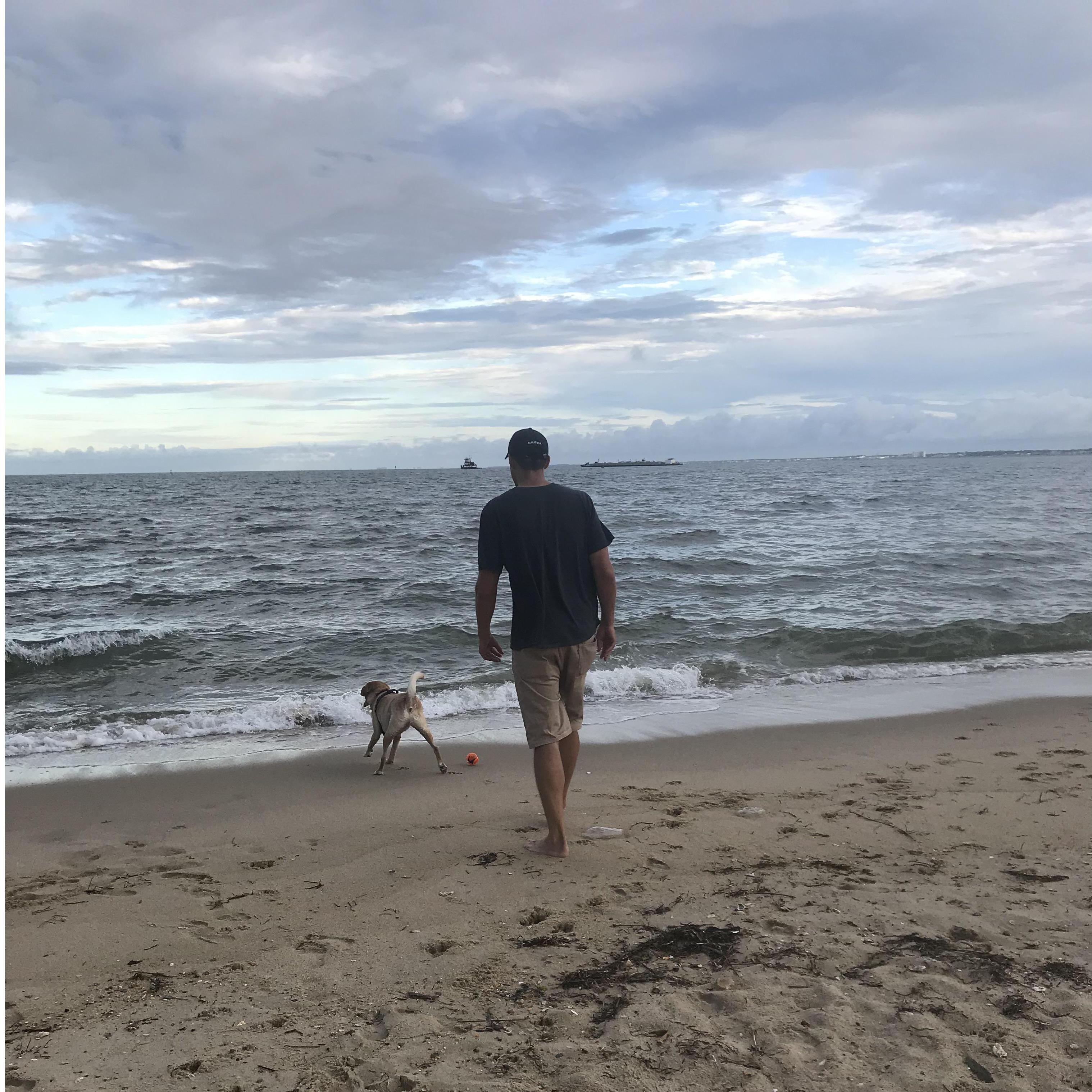 We love walking Bodhi together!