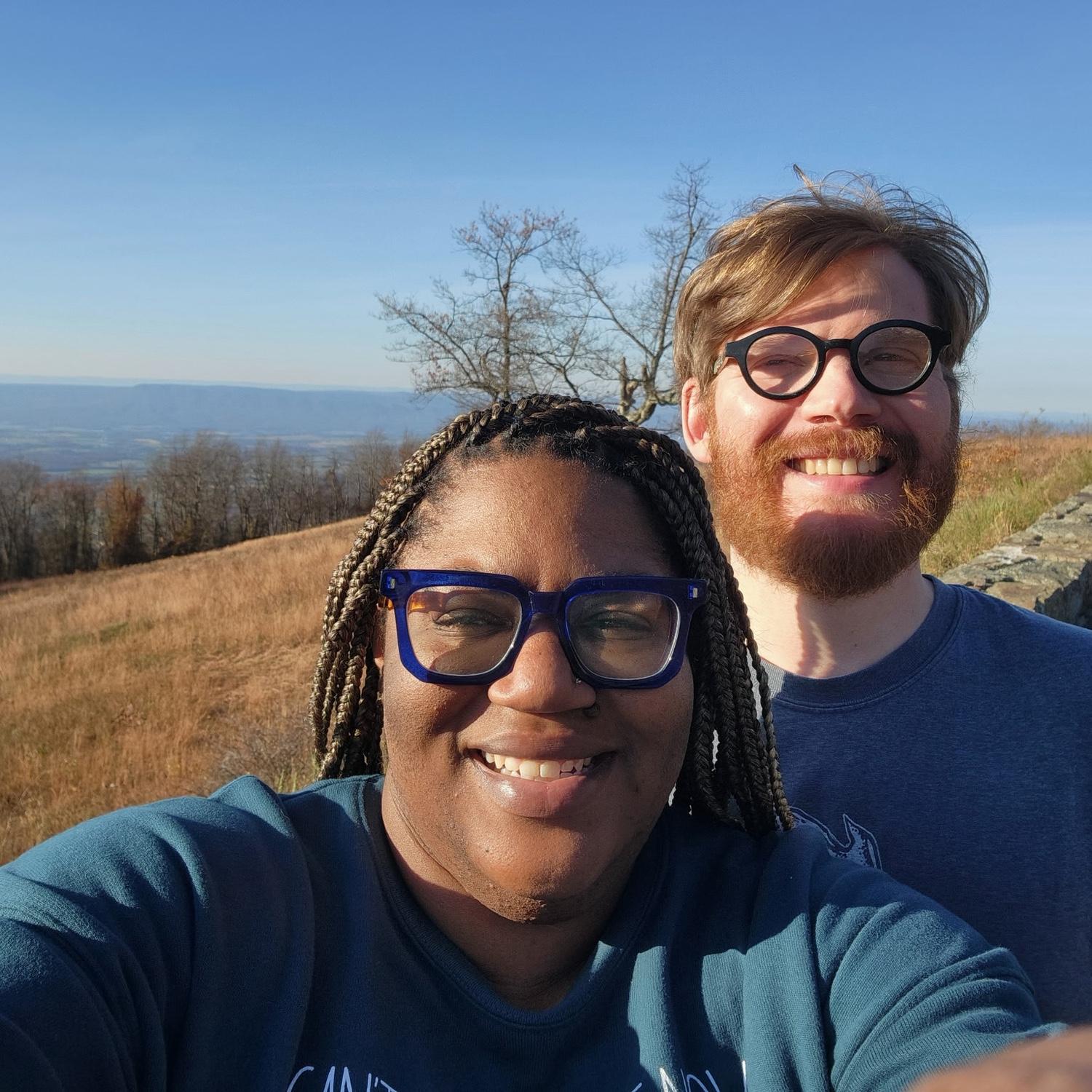 Stopping for a selfie on Skyline Drive!