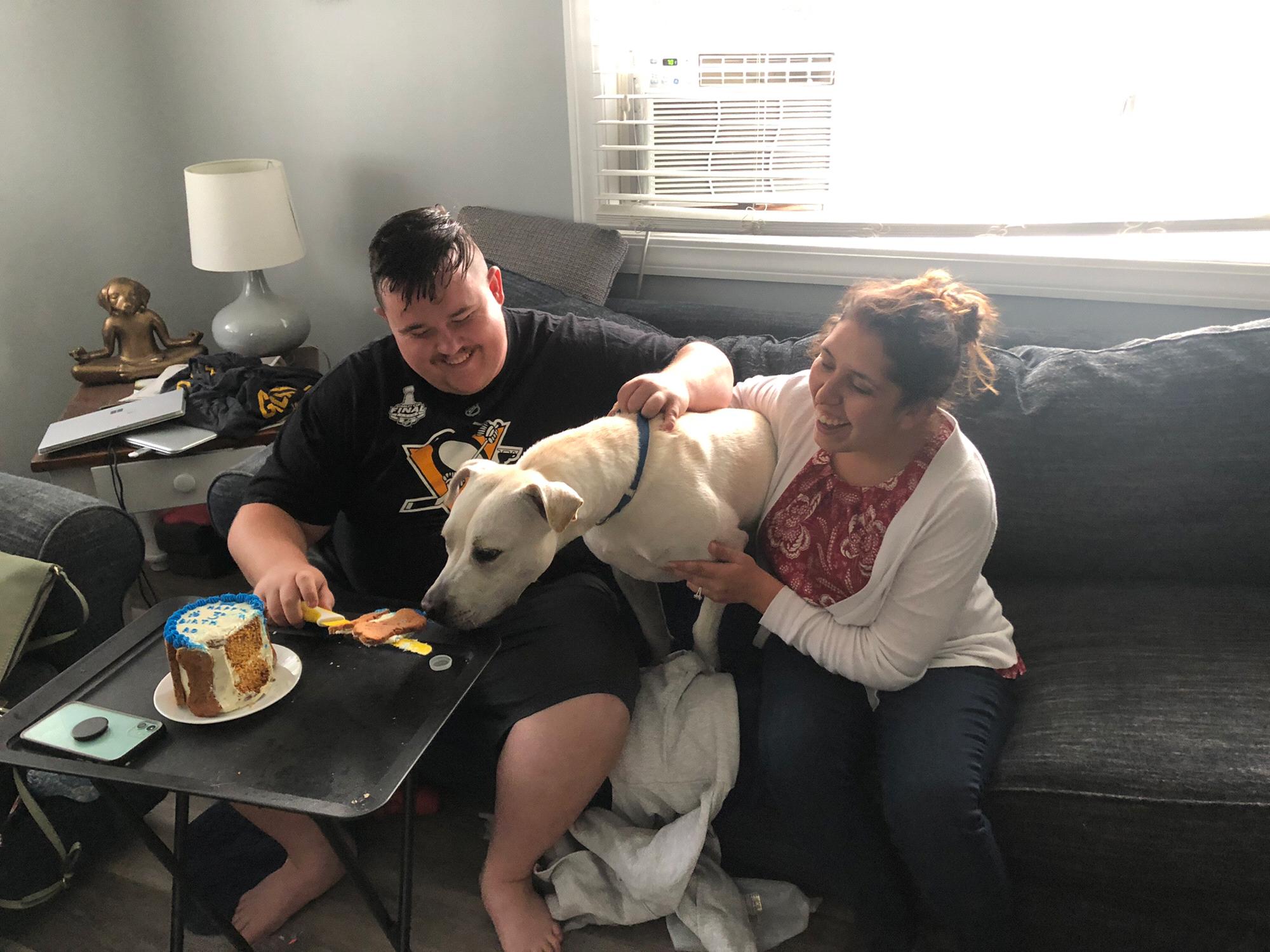 Celebrating Rocky’s third birthday (first one with us)