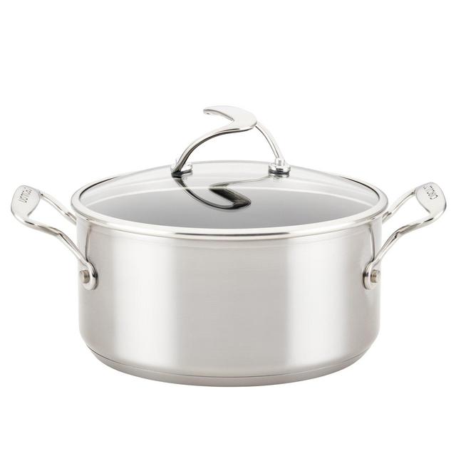 4 Quart Stainless-Steel Nonstick Saucepot w/ Lid