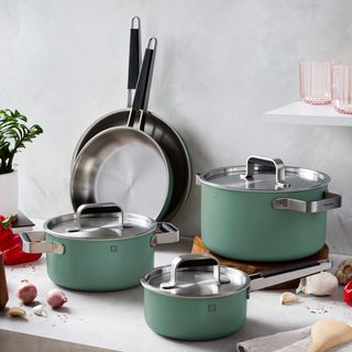 Pure 8-Piece Stainless Steel Cookware Set