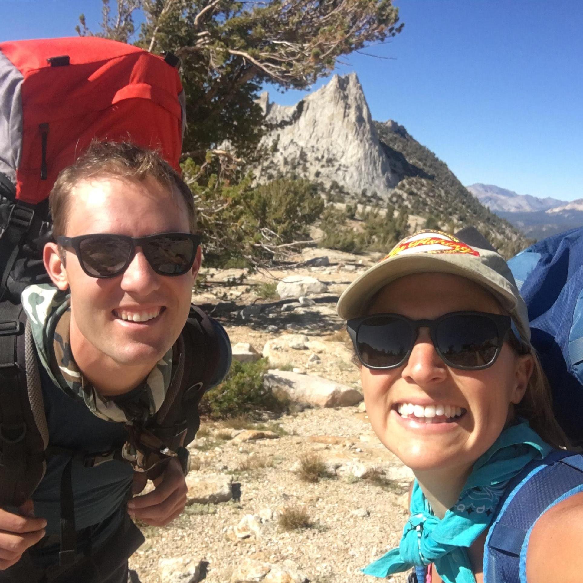 backpacking trip out to Matthes Crest!  Grant ended up carrying a lot of my gear.