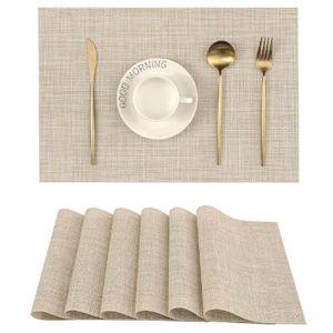 Leetaltree Beige Placemats Set of 6