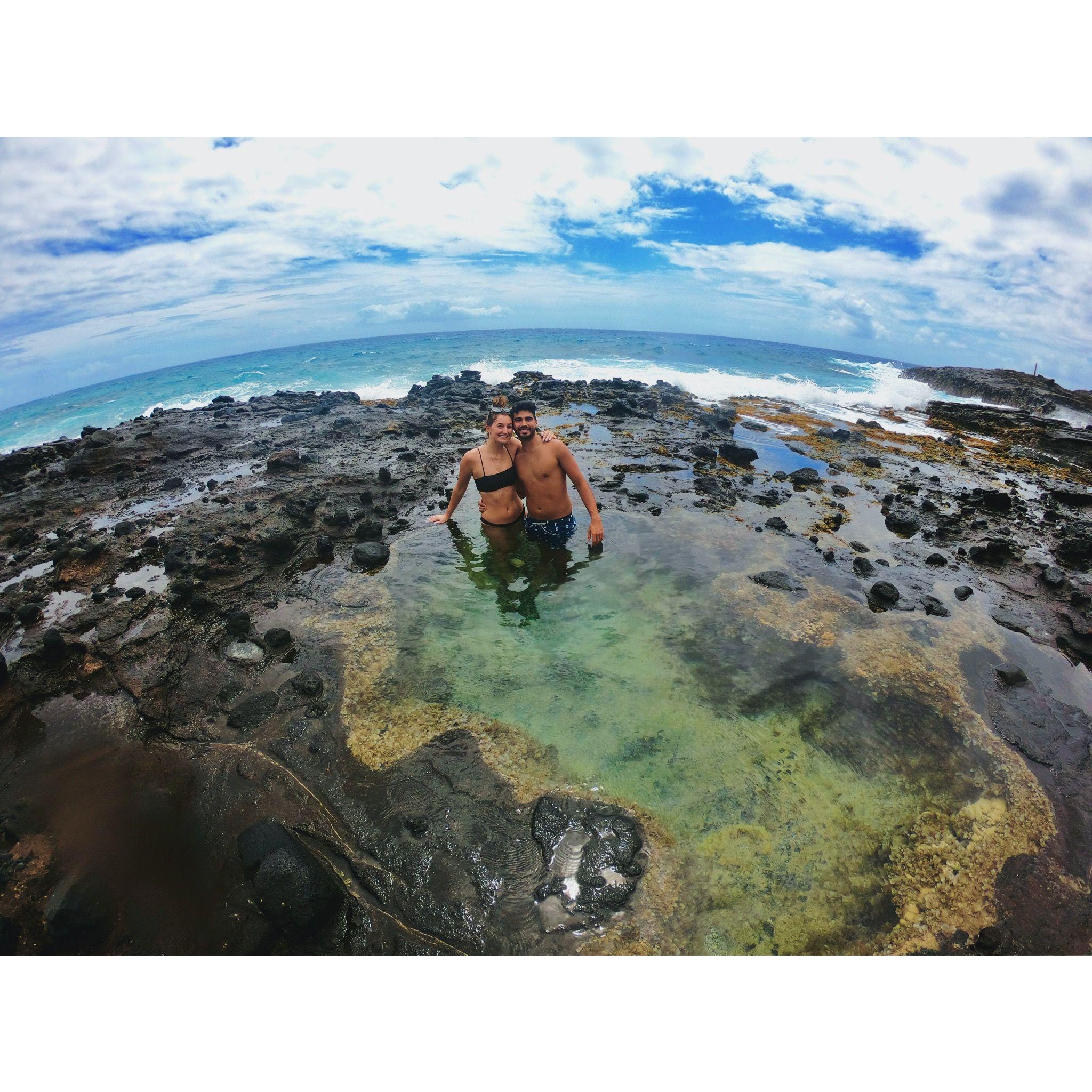 The same tide pool we would get engaged in the following year. Oahu, Hawaii. September, 2021.