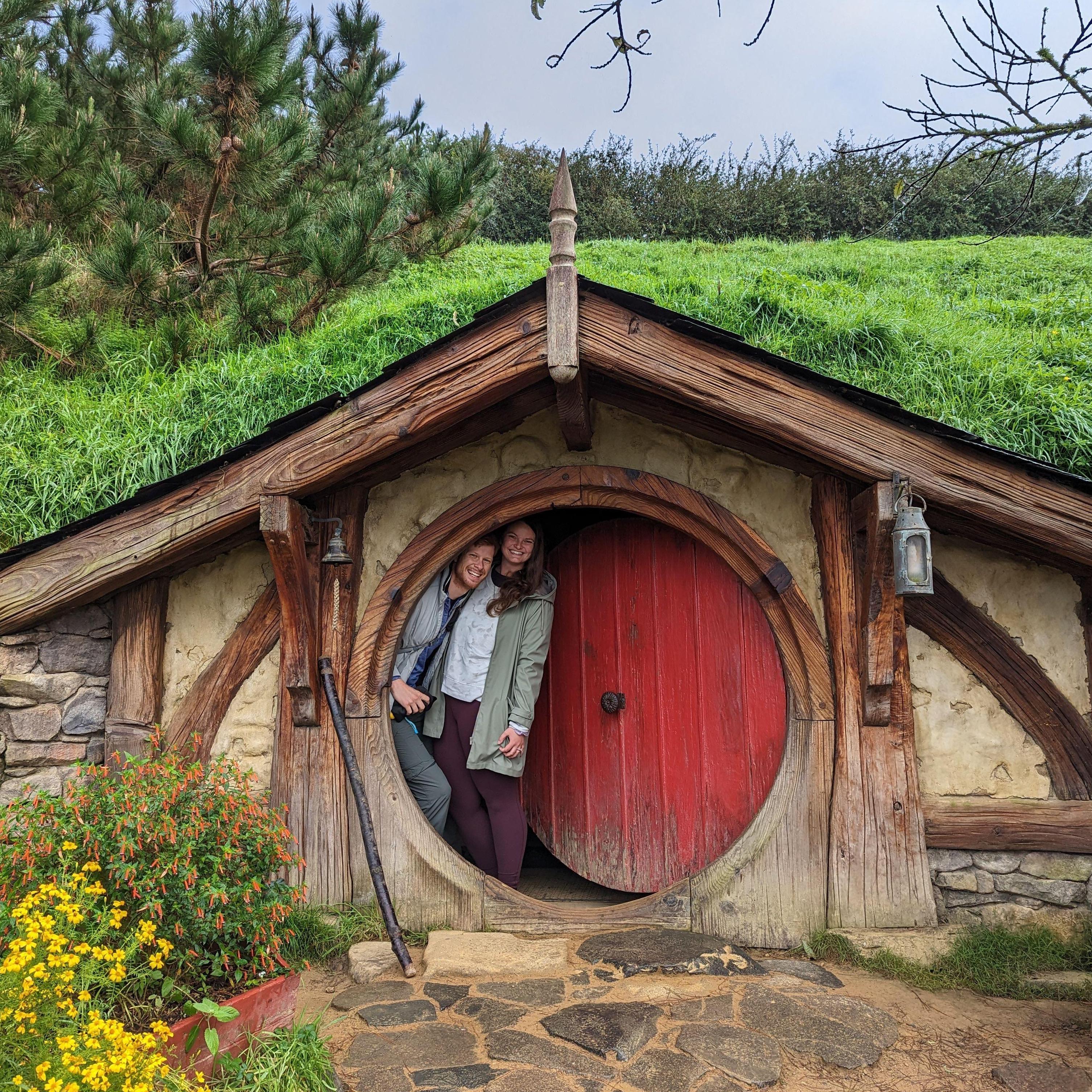 Matt's 30th birthday gift from Ash! To visit Hobbiton. He had the biggest smile the whole tour!
