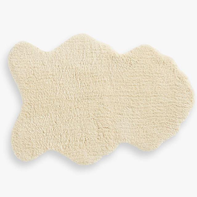 Natural Faux Hide Bath Mat 22x31"