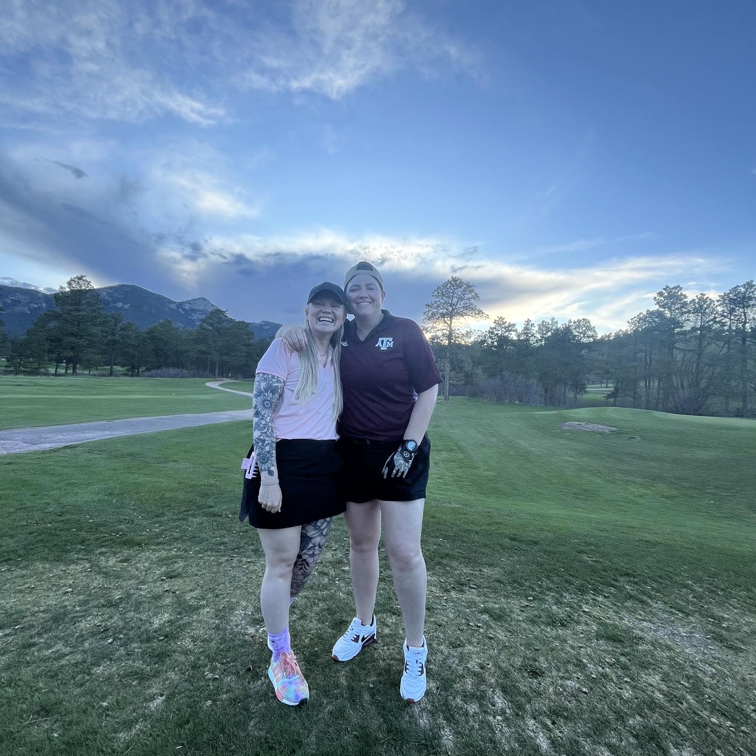 Mary’s first time golfing and she BIRDIED!