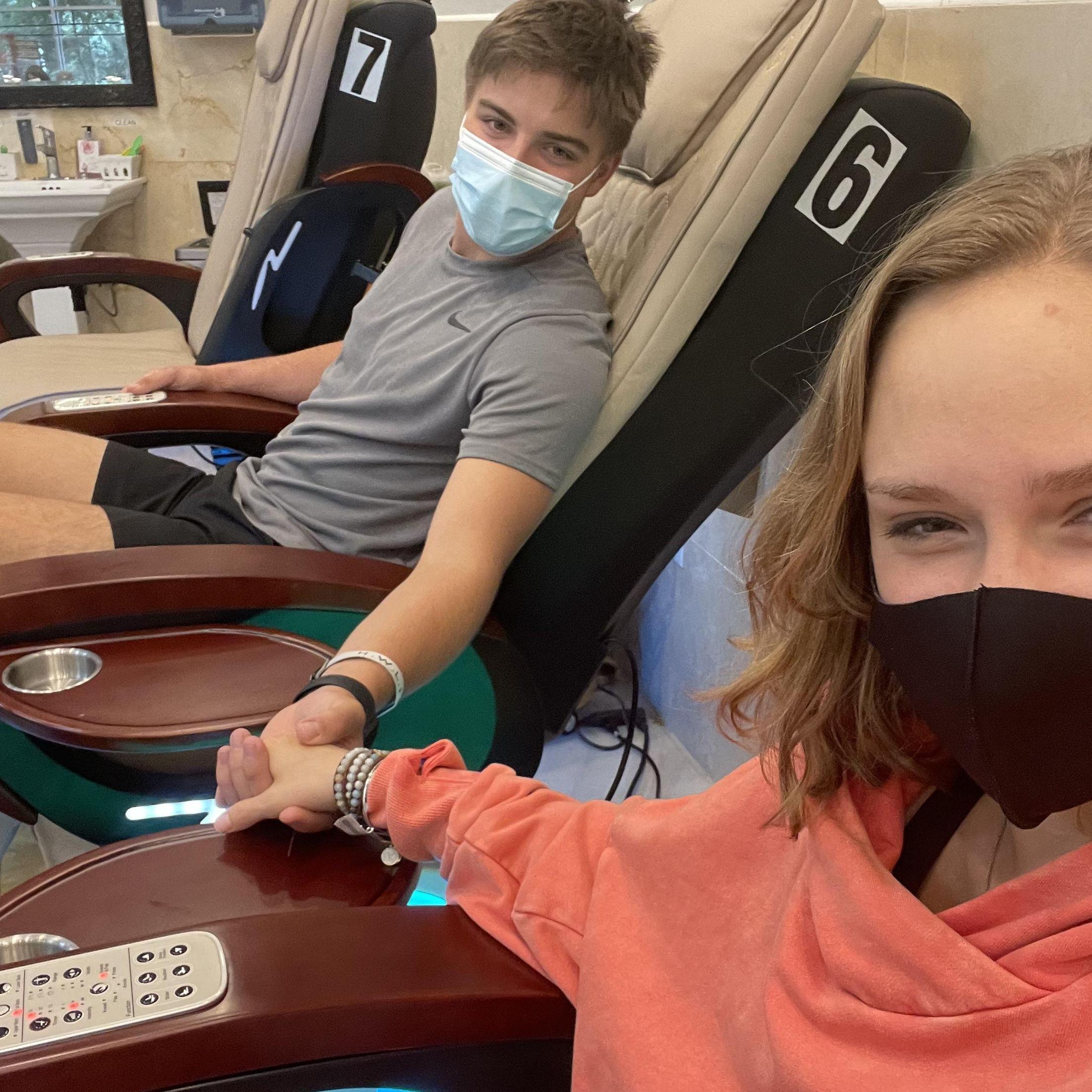 Get you a guy that will get his nails done with you!