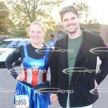 That time Kevin waited 5 hours while I ran the Marine Corps Marathon, bringing me water and carrying me to the car after in November 2016.