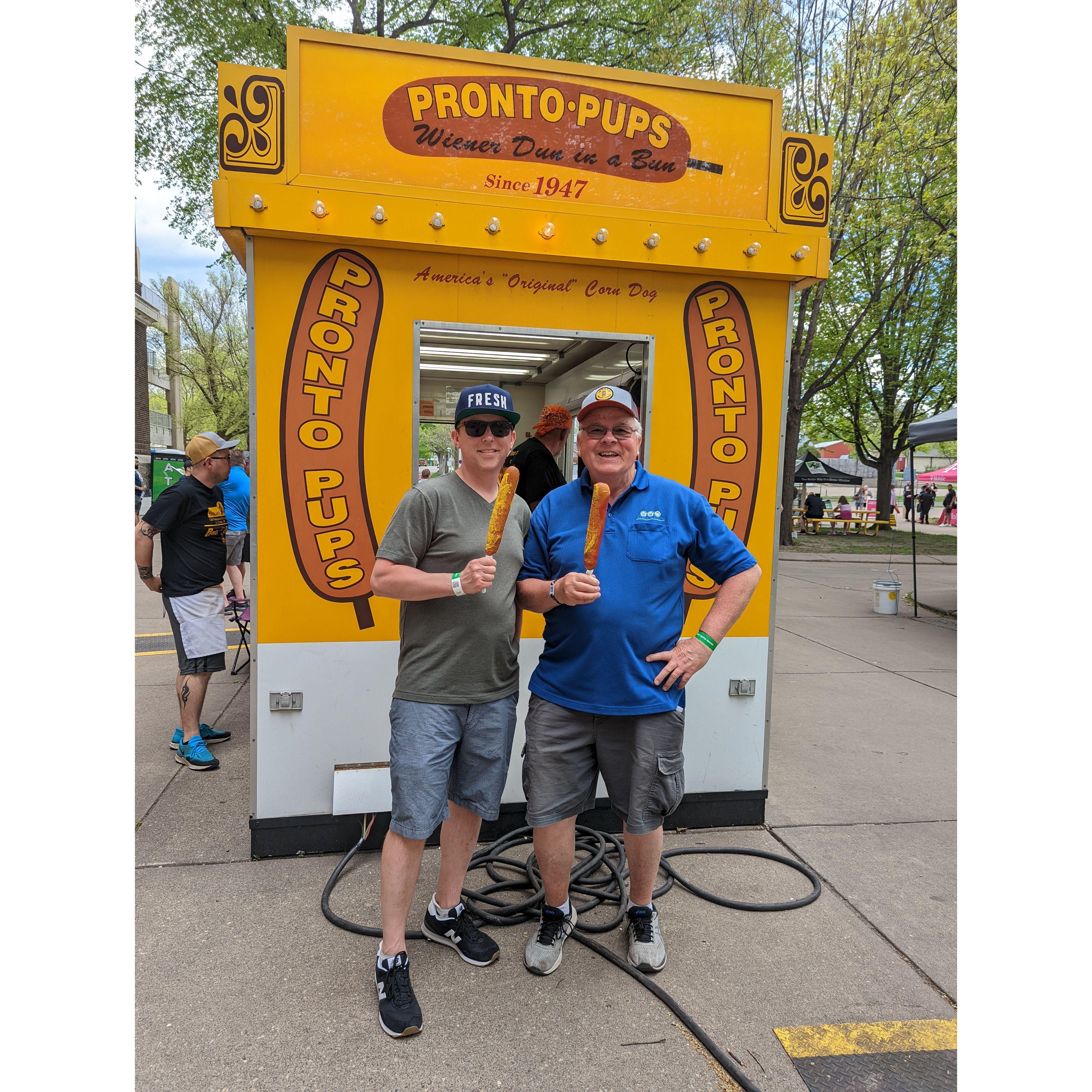 Fun at the MN State Fair with Lynn, Ben's dad!