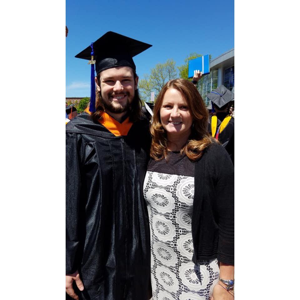 Declan and his MILF mom Denise at college graduation