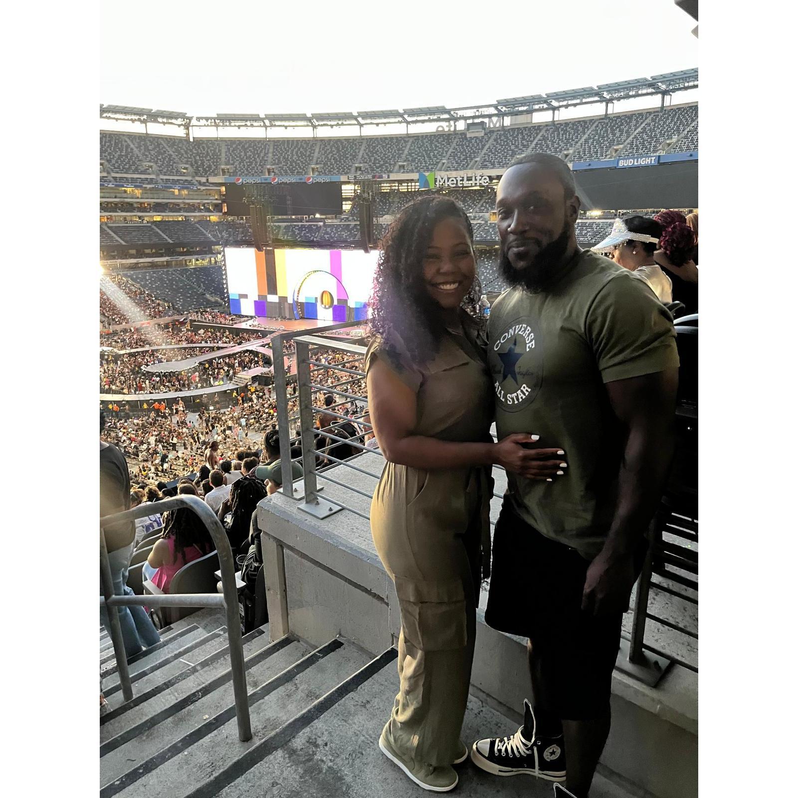 Dragged him to a Beyonce concert lol