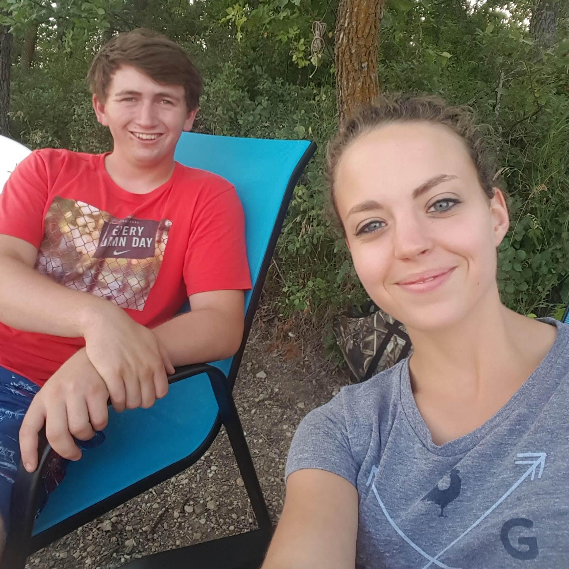 Spending time together at Devils Lake, ND.