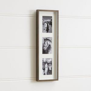 Brushed Antique Bronze 3-4x6 Frame