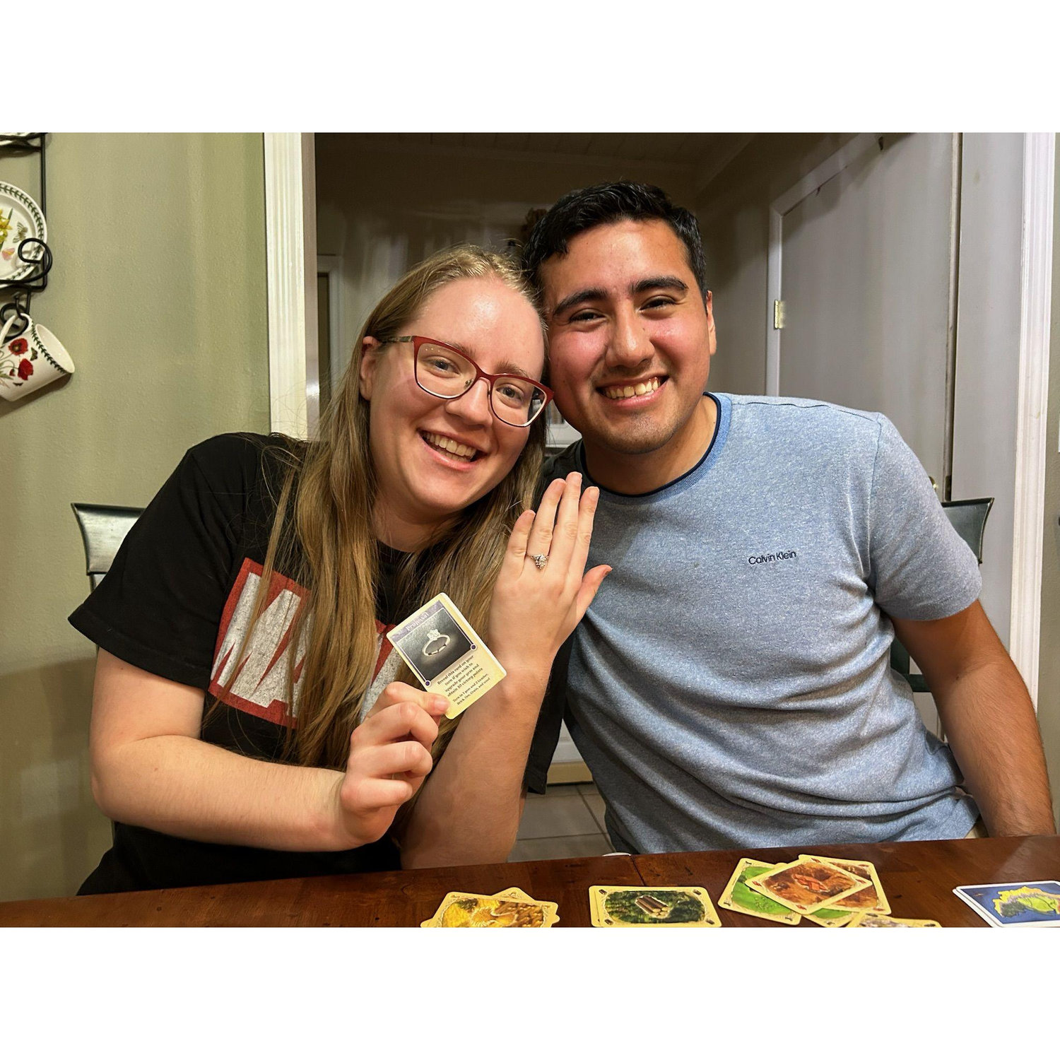 Receiving the official ring through Catan!